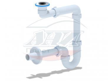 Сифон для умывальника 1 1/4 х 32 с прямой трубой 32