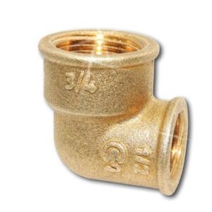 Угольник латунный Ду 20х15 (3/4″х1/2″) Цветлит