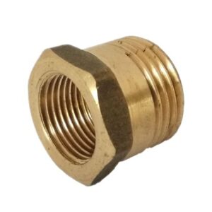 Футорка латунная Ду 15х10  (1/2″х3/8″) Цветлит